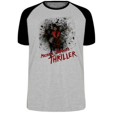 Imagem de Camiseta Michael Jackson thriller Blusa Plus Size extra grande adulto 