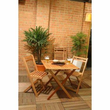 Imagem de Mesa Dobrável Mestra Ipanema 120 x 70 cm em Madeira Mestra Móveis, Sta