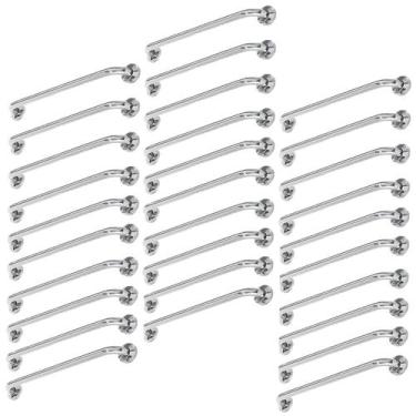Imagem de Barra Alça Apoio 80cm Kit 30 Uni Aço Inox Suporte Anti Queda Apoio Ido