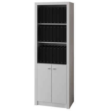 Imagem de Armário Estante Alto para Escritório Home Office ME4110 MDP Branco G69