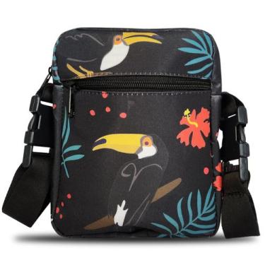 Imagem de Shoulder Bag Estampa Colorida Pequena Bolsa Pochete Transversal 03 - P