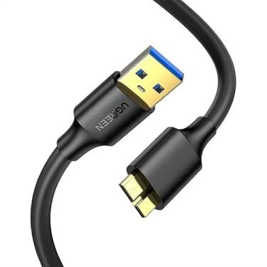 Imagem de U-g-r-e-e-n Cabo Micro Usb B Macho para Usb 3.0 Preto 1 Metro Velocidade de Transferência Até 5Gbps Suporta Plug and Play 1 Metro Comprimento/No Brasil