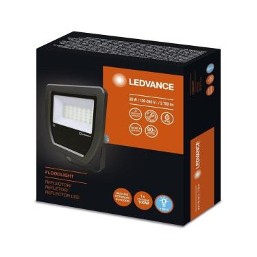 Imagem de Refletor Led 30w Floodlight Leadvance Preto - 5000k