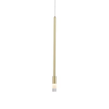 Imagem de Lustre Pendente Nordecor Nima 2679 Dourado Fosco Led Bivolt