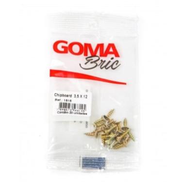 Imagem de Kit Parafuso Chipboard Goma 3,5 x 12 mm com 20 Peças