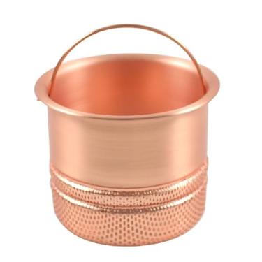 Imagem de Cesta interna de pia profunda cromada de cobre de aço inoxidável de 13,5 cm, cesta de filtro de filtro de pia de cozinha, QS696