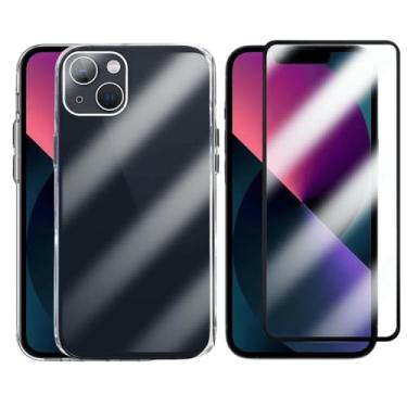 Imagem de Kit Proteção Compatível iPhone 13, Capinha Clear Case Space Transparente com Película de Vidro 3D