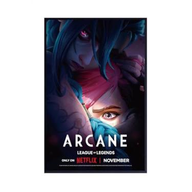 Imagem de Jefuzh Pôster da série de TV Anime Cartoon Arcane: League of Legends Temporada 2 #1 - Pôster fosco Presente sem moldura 11 x 17 polegadas (28 cm x 43 cm), Noframe