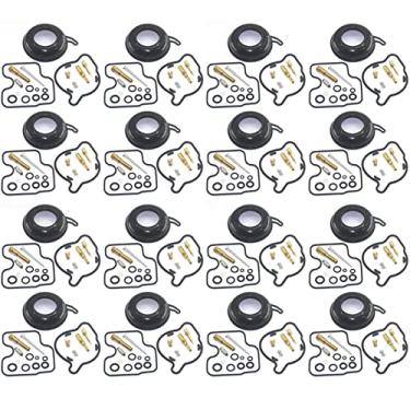 Imagem de Kit de reparo de motor de carburador de motocicleta para peças de reposição de diafragma de vácuo CBR400RR NC29 CBR 400 CBR400 RR NC 29 (4 conjuntos)