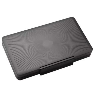 Imagem de Pequeno Caixa de charutos hidratante de liga de alumínio, caixa portátil para charutos, acabamento luxuoso leve, pode acomodar até 5 charutos como presentes Feito à mão