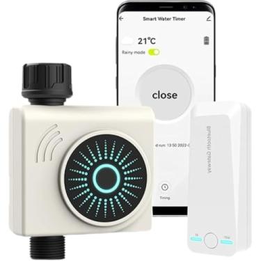 Imagem de Temporizador Sistema de Irrigação Inteligente Wireless para Jardim Frutiferas Sistema de Irrigação Com Controle Remoto Sem Fio Medidor de Fluxo Com Controle Remoto Sistema e Medidor de Fluxo IPX5