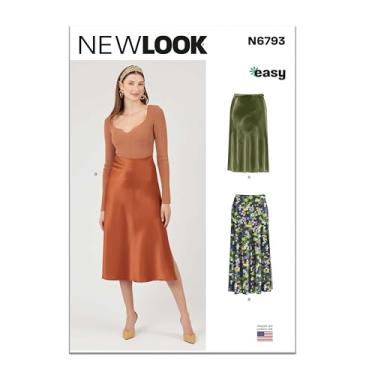 Imagem de New Look UN6793A Pacote padrão de costura de saia para senhoras, código de design N6793, tamanhos 6-8-10-12-14-16-18