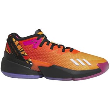 Imagem de adidas Tênis de basquete unissex D.o.n. Issue 4, Impact Orange-collegiate ouro-core preto, 46