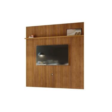 Imagem de Painel Piso-Teto New Guaporé para TV de até 75 polegadas - Cumaru - Madetec