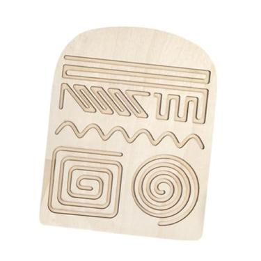 Imagem de Dynwave Praticando placa de rastreamento de madeira com caneta brinquedo educativo precoce crianças aprendendo brinquedo escrita prática placa para 3 anos de, Style B