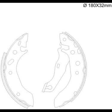 Imagem de Sapata Freio Traseira Chevrolet Celta 2002 a 2016 Fras-Le