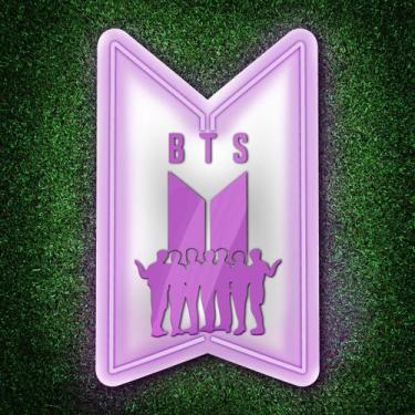 Imagem de Painel Neon Led Aplique BTS 30cm Kpop Decoração Dorama - OntheLight