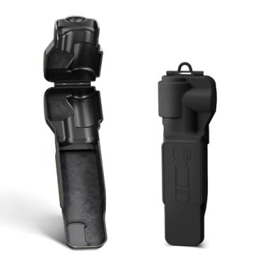 Imagem de TYUANDOUER Capa Pocket 3, capa protetora de tela para lente cardan multifuncional para DJI Osmo Pocket 3 Creator Combo acessórios com gancho de cordão - preta