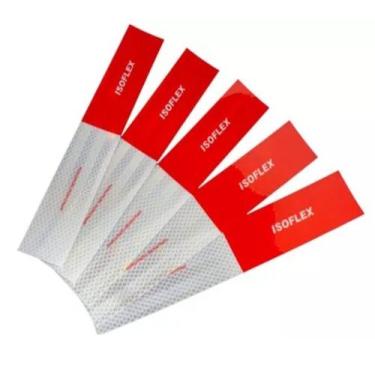 Imagem de Faixa Refletiva Lateral ISOFLEX p/ Caminhão Padrão 3m Homolo Lado:Dire
