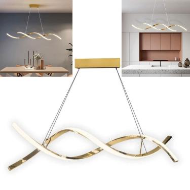 Imagem de Lustre Luminaria Pendente Molecular 3 Em 1 DNA Espiral 36W Iluminaçao Moderna