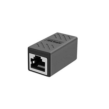 Imagem de Y.D.F Acoplador de cabo de rede acoplador RJ45, adaptador RJ45 - acoplador em linha blindado para conector extensor de cabo Ethernet Cat7/Cat6/Cat5e/cat5 - Conectores de cabo Ethernet fêmea para fêmea