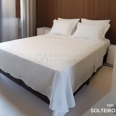 Imagem de Lençol Hotel Avulso Sem Elástico 180 Fios Solteiro 160x250cm  Madri  T