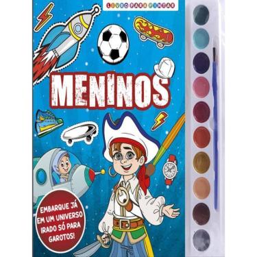 Imagem de Meninos Livro Para Pintar Com Aquarela