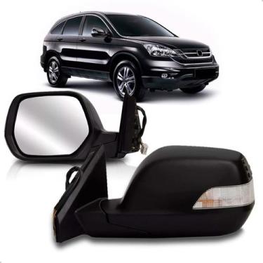 Imagem de Retrovisor crv 2007 a 2012 eletrico retratil com pisca capa primer - S