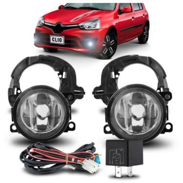 Imagem de Kit Farol Milha Auxiliar Clio 2012 13 14 15 2016 Completo - SP ACESSÓR