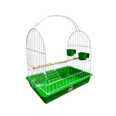 Imagem de Poleiro Para Calopsita Com Comedouro - Gaiolas Monaco, Verde