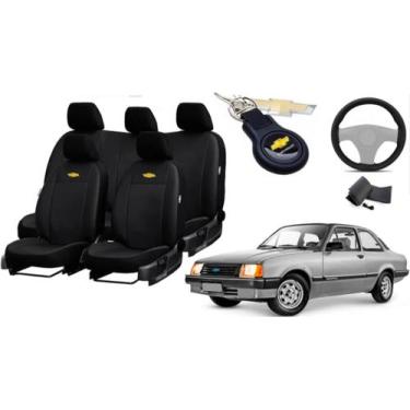 Imagem de Kit de Capas de Couro para Chevette 1987 - Couro Impermeável + Chaveir