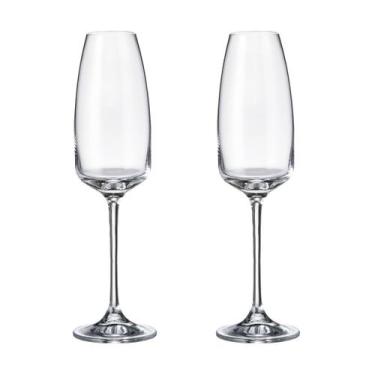 Imagem de Taça De Cristal Bohemia Para Champanhe 290 ml Anser 2 Peças - Bohemia 
