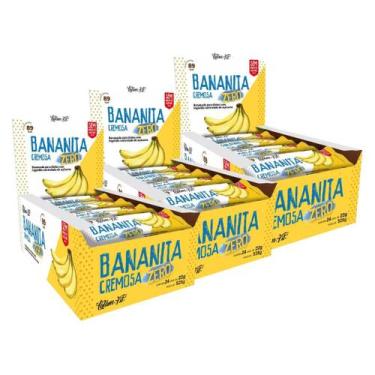 Imagem de Combo Bananita Cremosa Sem Açúcar Latam Fit 36 uni