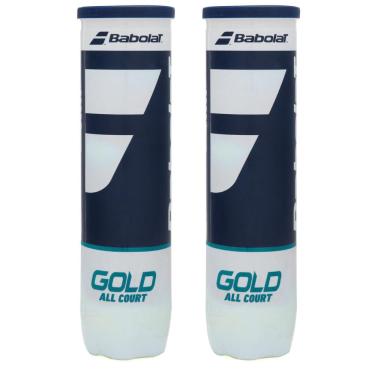 Imagem de Bola de Tênis Babolat Gold All Court Pack com 2 Tubos