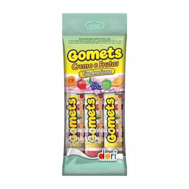 Imagem de Bala de Goma com 3 unidades Creme e Frutas 96g Dori