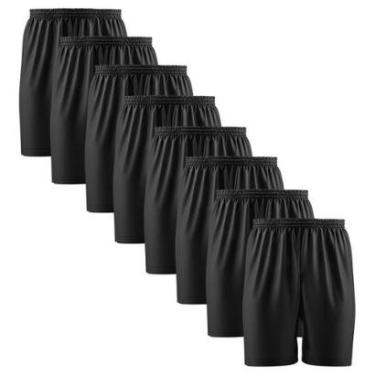 Imagem de Kit 8 Calção Short Futebol Basquete Vôlei Bermuda Dry Treino Academia-Masculino