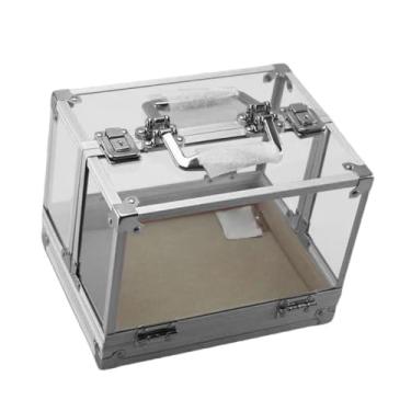 Imagem de Colaxi Organizador da caixa de chip de acrílico Acessórios claros 600 Capacidade Capacidade Caixa de armazenamento portátil portátil à prova de poeira