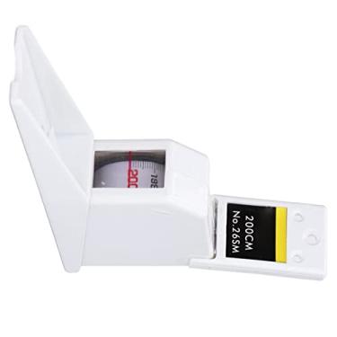 Imagem de Fita Métrica Retrátil Akozon Medidor de de 200 Cm, Altímetro de Estatura Montado na Parede para Uso Doméstico, Régua de Crescimento Com Visor de Visualização, Adequado para