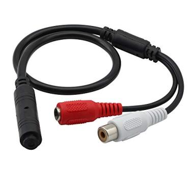 Imagem de GINTOOYUN Microfone De Alta Sensibilidade, Mini Microfone De Captação De Áudio, Microfone De Cftv, Pré-Amplificador De Alta Sensibilidade, Com Cabo De Alimentação E Cabo De Áudio Para Som De Câmera