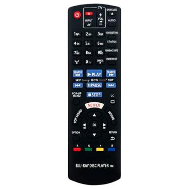 Imagem de N2QAYB001167 Controle remoto de substituição de DVD compatível com Panasonic DMP-UB200 3D Blu-ray Disc Player
