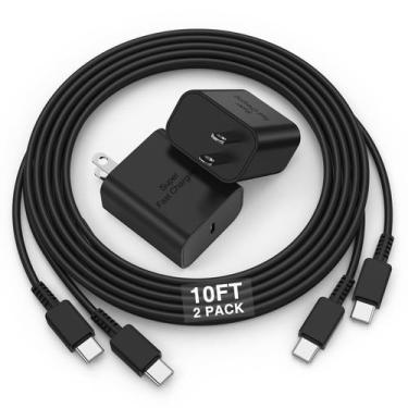 Imagem de Carregador USB-C 45W com Cabo para Samsung Galaxy