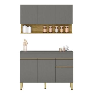 Imagem de Conjunto de Armarios Modulados Line com 6 Portas e 1 Gaveta