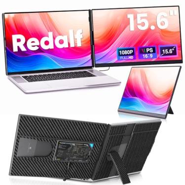 Imagem de Redalf Extensor de tela de laptop, monitor portátil FHD 1080p IPS de 15,6 polegadas para laptop, extensor de monitor de laptop removível e plug-play para laptops de 13 a 17,3 polegadas, compatível com