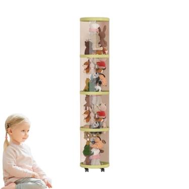 Imagem de Organizador De Pelúcias Em Formato De Tubo | Organizador De Brinquedos De Pelúcia,Cesto Vertical Transparente Para Quarto Infantil, Armário, Sala De Brincar E Casa
