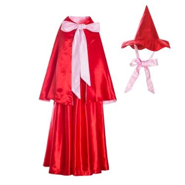 Imagem de Ruikajia Fantasia de fada madrinha de fada adormecida para adultos, conjunto de fantasia de fada madrinha para adultos com chapéu GG