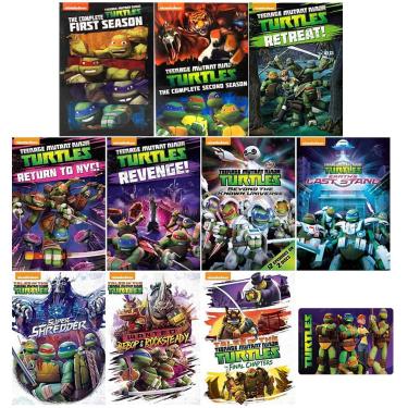 Imagem de LISTGOD Teenage Mutant Ninja Turtles: The Complete Reboot Série De Tv Temporadas 1-5 Coleção Dvd Com Cartão Arte Brilhante Bônus