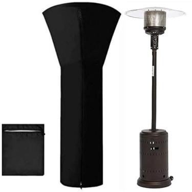 Imagem de Mcvomv Capas Para Aquecedor De Pátio Externo À Prova D'Água Com Zíper, Área Externa, Lâmpada Calor A Propano, 88" Altura X 33" Cúpula, 19" Base, Preta