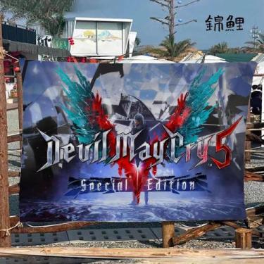 Imagem de Colorido Devil May Cry Logo Pendurado Na Parede Bohemian Mandala Decor