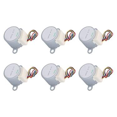 Imagem de Motor de Passo de Redução, 6pcs DC 5V Motor de Substituição do Redutor Baixo Ruído para Ventiladores, Aquecedores e Iluminação de Palco