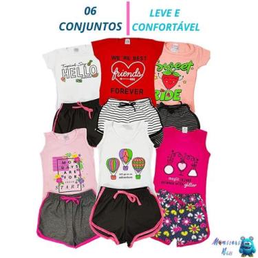 Imagem de Kit 6 Conjuntos Verão Menina - MONSTERS KIDS, Variadas, 3